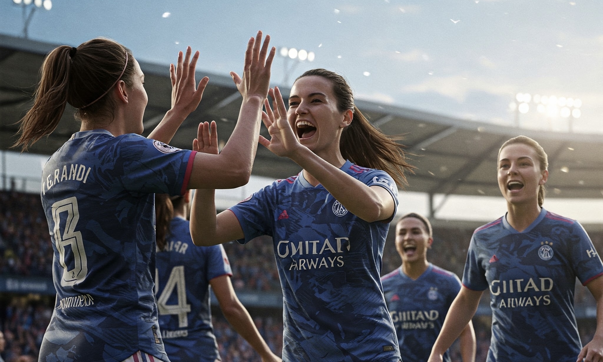 photo of Goal Celebration-Team Excitement on the Pitch